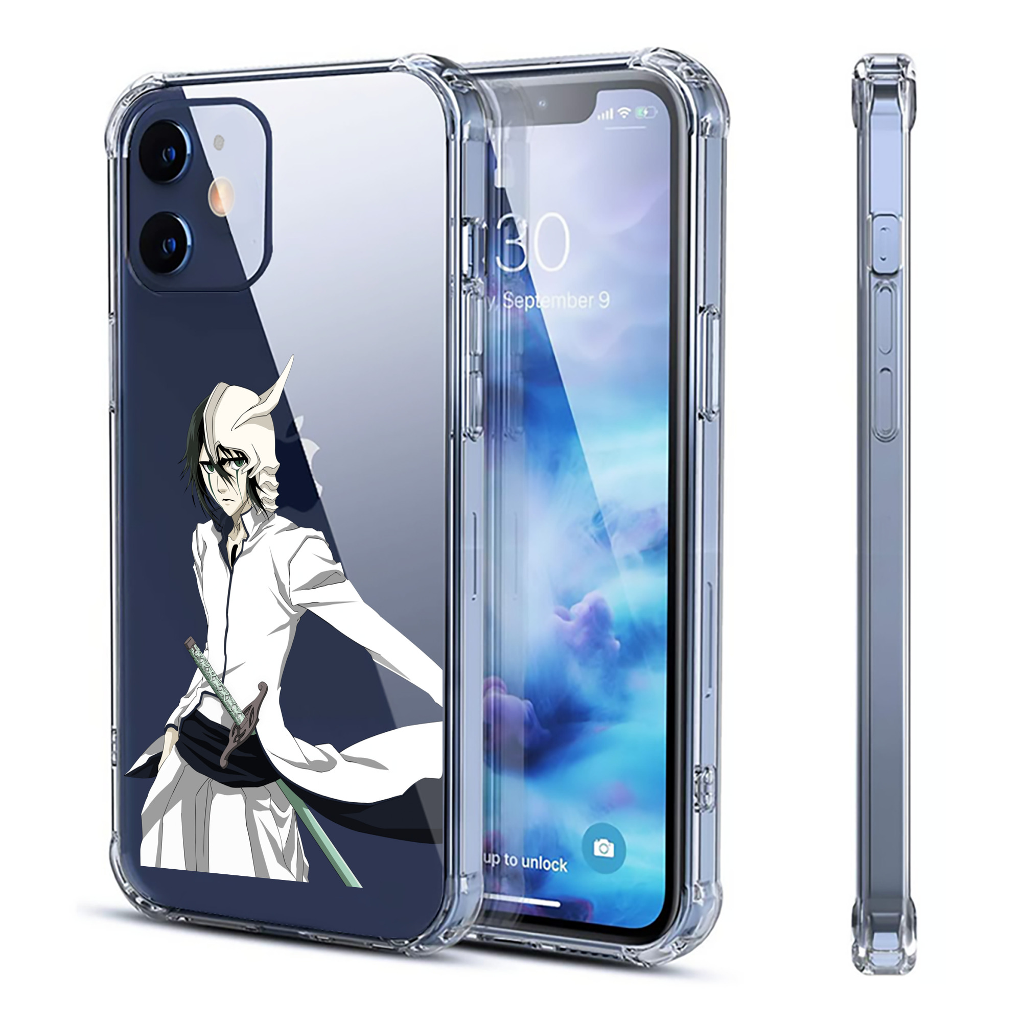 （画像用） ブリーチ ウルキオラ·シファー BLEACH Ulquiorra cifer 【iPhone 12シリーズ対応】透明スマホケース（クリアソフトケース）